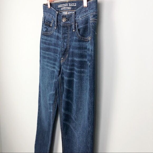 AMERICAN EAGLE | Vintage Hi-Rise Dark Wash Denim Jeans Women’s Size 2 - Picture 2 of 9